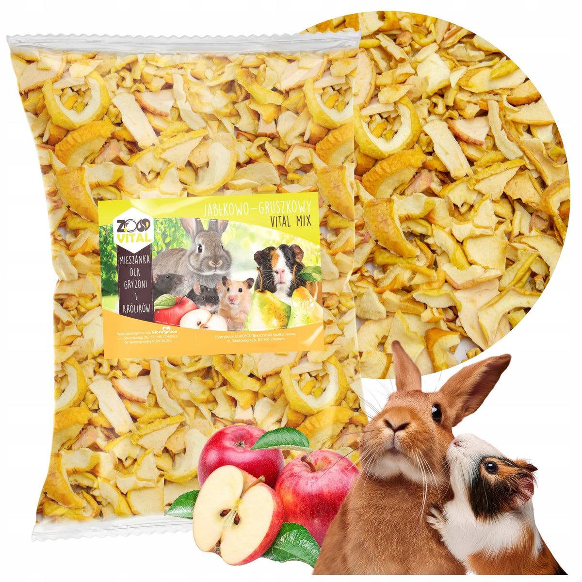 DRIED APPLES PEAR fruit FOOD vitamins FOR RABBIT PIG HAMSTER