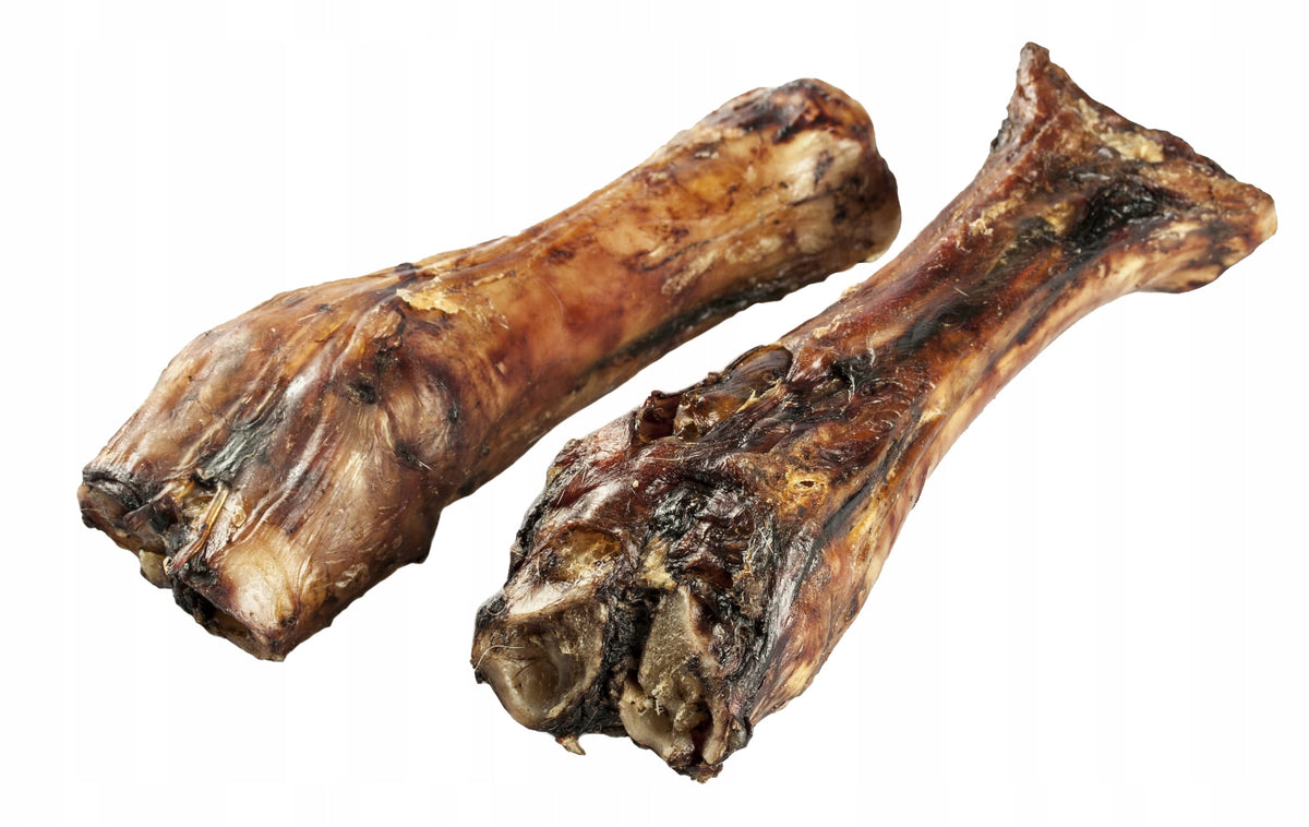 DRIED BEEF DOG BONE with MEAT AND Achilles TENDON 1 pc. approx. 30cm Packaging status original