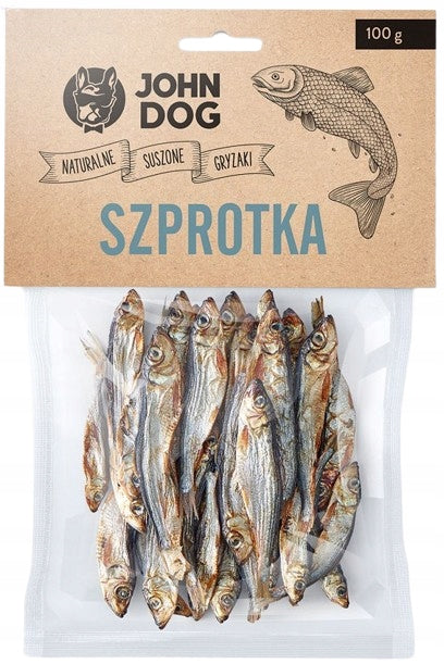 DRIED TEETHER TREAT FOR DOG sprat 100 g