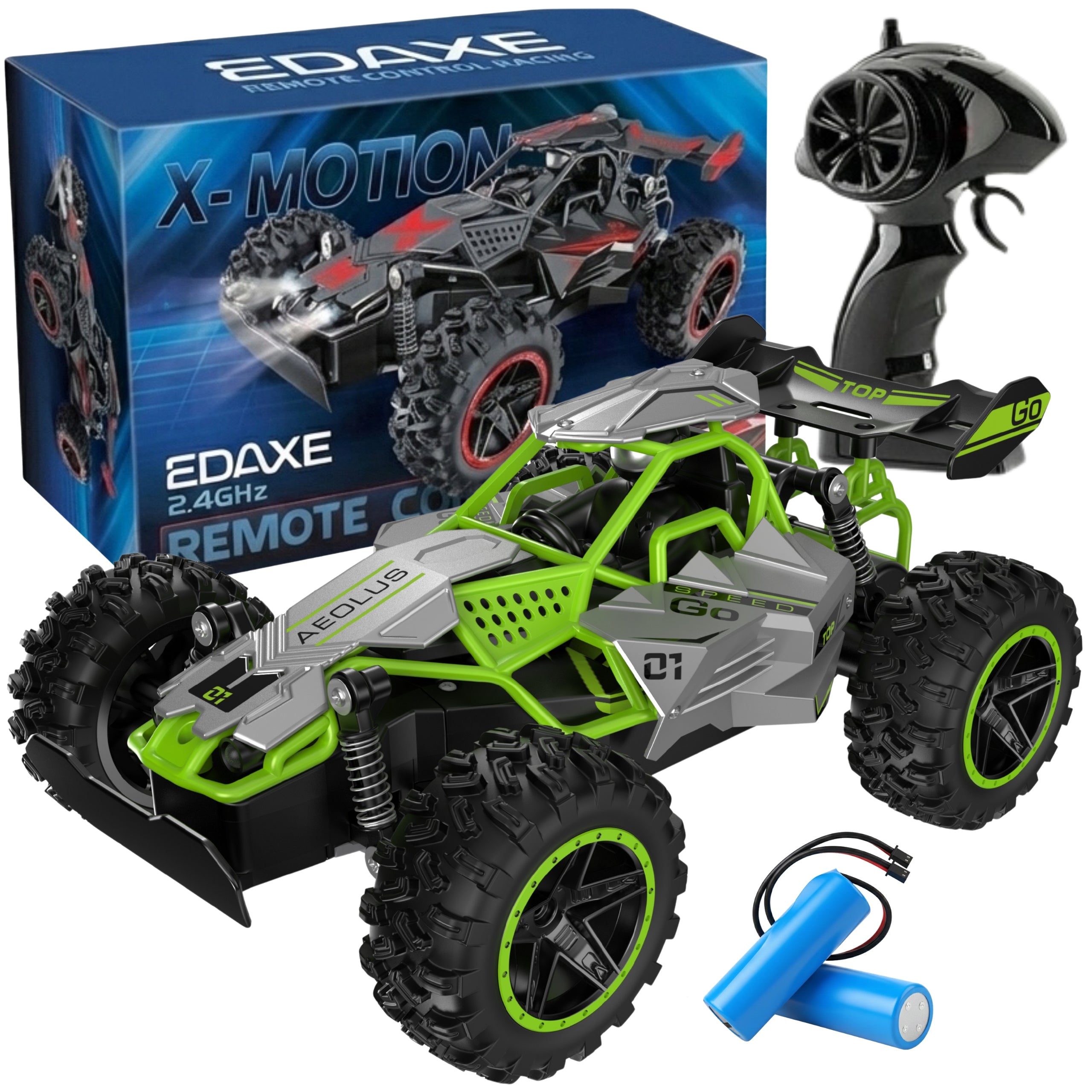 DRIFT CAR FOR REMOTE CONTROL AUTO RC REMOTE CONTROLLED - BATTERY X 2