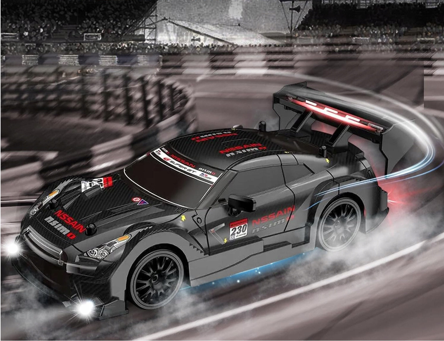 DRIFT CAR REMOTE CONTROLLED RACING CAR FOR 4x4 RC LED REMOTE CONTROL Manufacturer code AUTO ZDALNIE STEROWANE DO DRIFTU 2,4 GHz