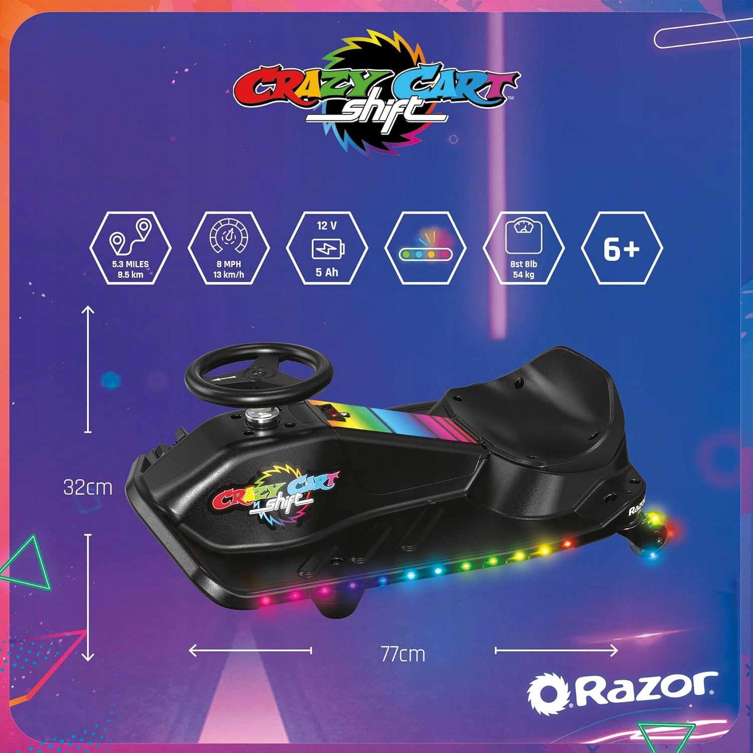 DRIFT GO-KART SHUFFLE CART STABLE DURABLE GREAT DRIVING EXPERIENCE EAN (GTIN) 0099837306645