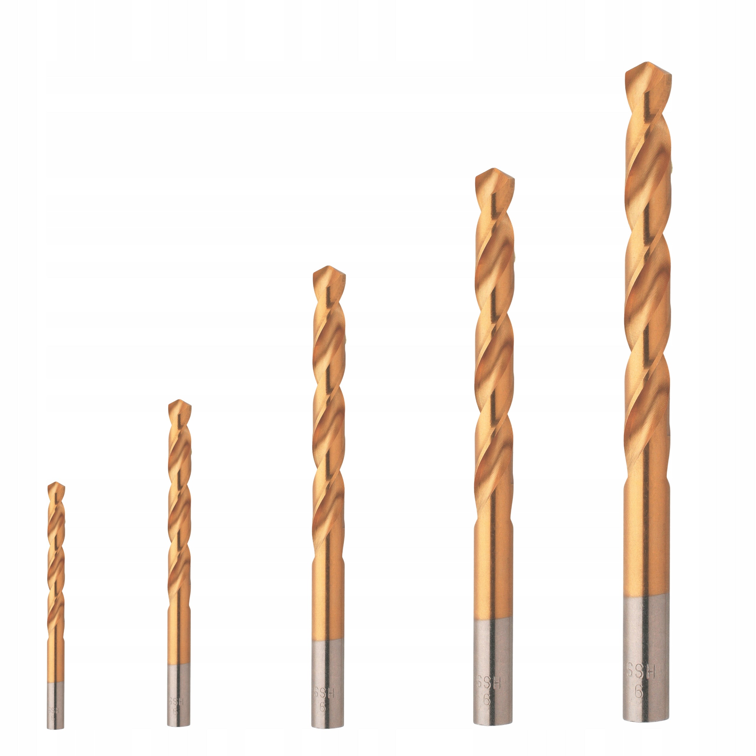 DRILL BIT FOR METAL STEEL HSS-G 4-5-6-8-10mm 5PCS DRILL BIT SET Brand Allbe
