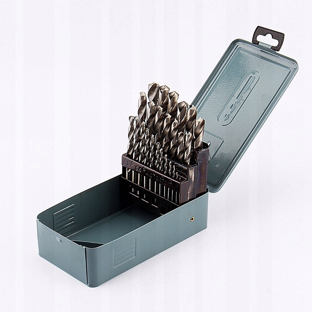 DRILL BIT SET 1-13 MM HSS 25 PCS COBALT Mounting type conical