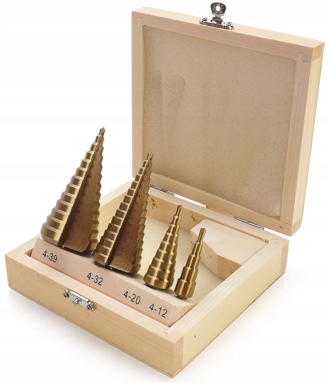 DRILL BIT STEP CONICAL 4el TITANIUM 4-39 Drill bit type conical step drill bit set