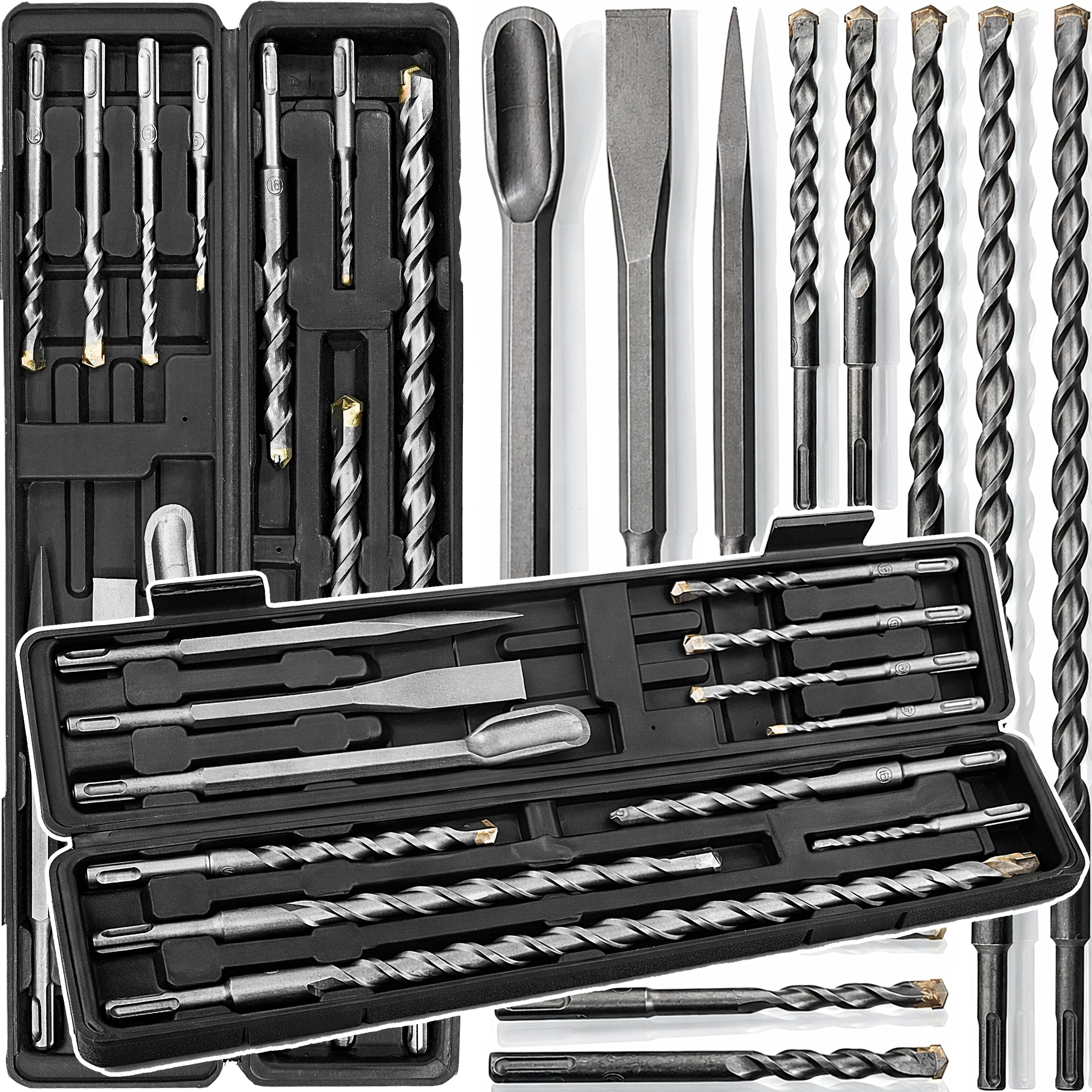 DRILL BITS AND CHISELS FOR CONCRETE 12 EL SDS PLUS DRILL BIT SET AND CHISELS SDS+