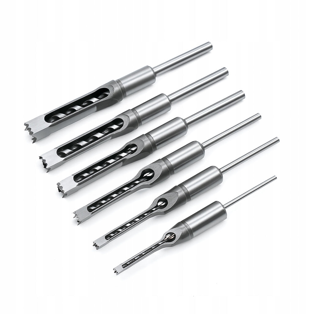 DRILL BITS FOR SQUARE HOLES IN WOOD MDF SPIGOTING SET OF 6 Manufacturer code 00013D02