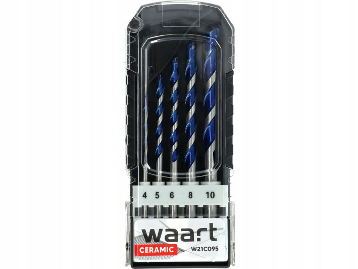DRILL BITS FOR TILE CERAMICS 4-10 mm 5 pcs Manufacturer code JU-AEC-90410