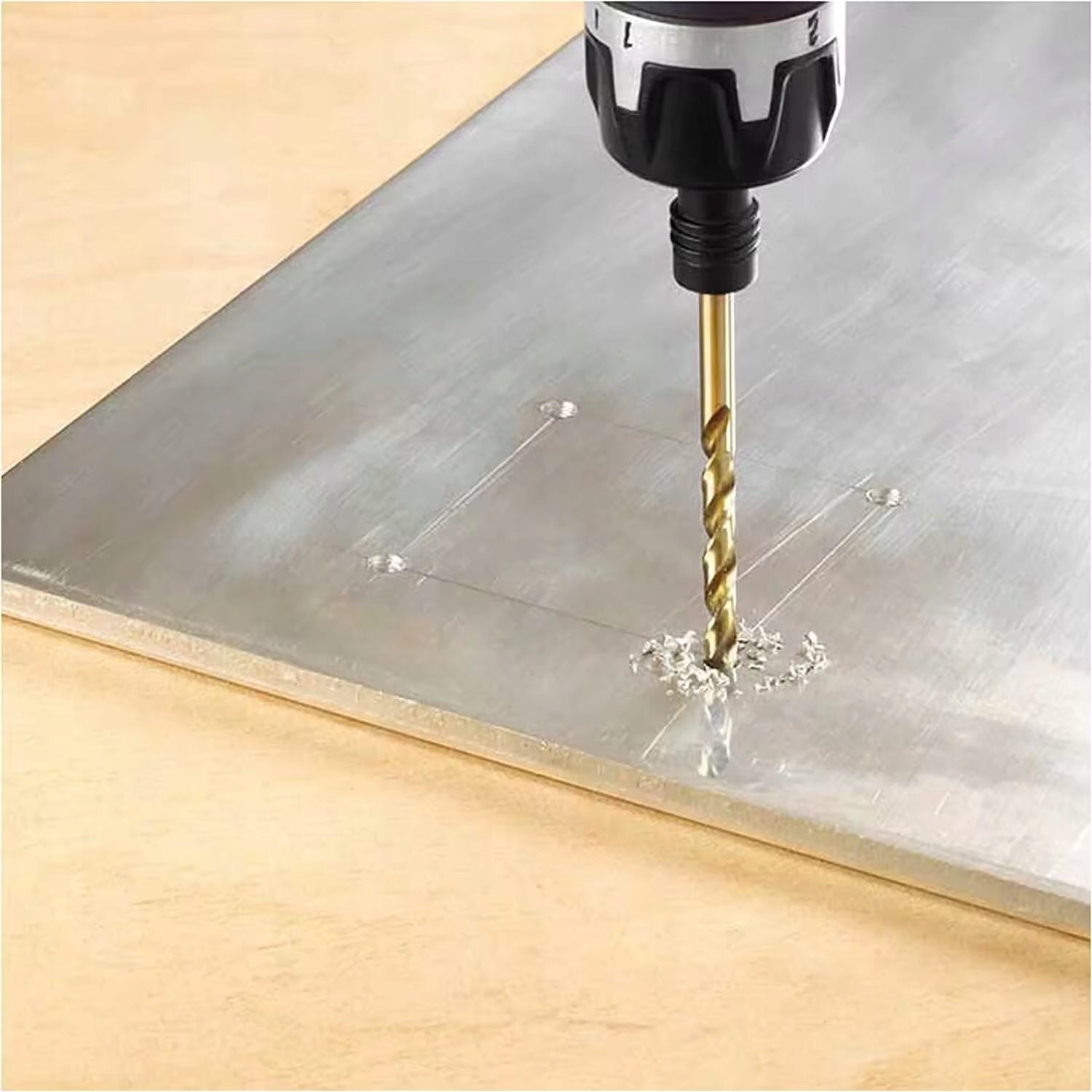 DRILL BITS TITANIUM METAL WOOD SCREWDRIVERS HSS 13pcs Purpose for sheet metal for wood for metal universal