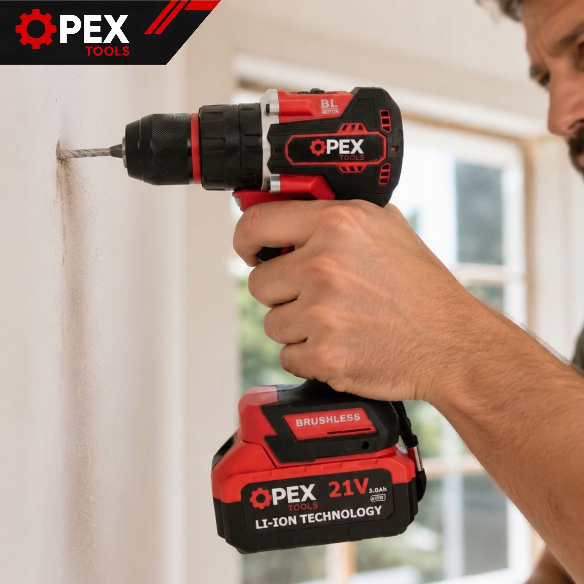 DRILL CORDLESS IMPACT DRIVER BRUSHLESS 2x BATTERY PRO Number of batteries 2