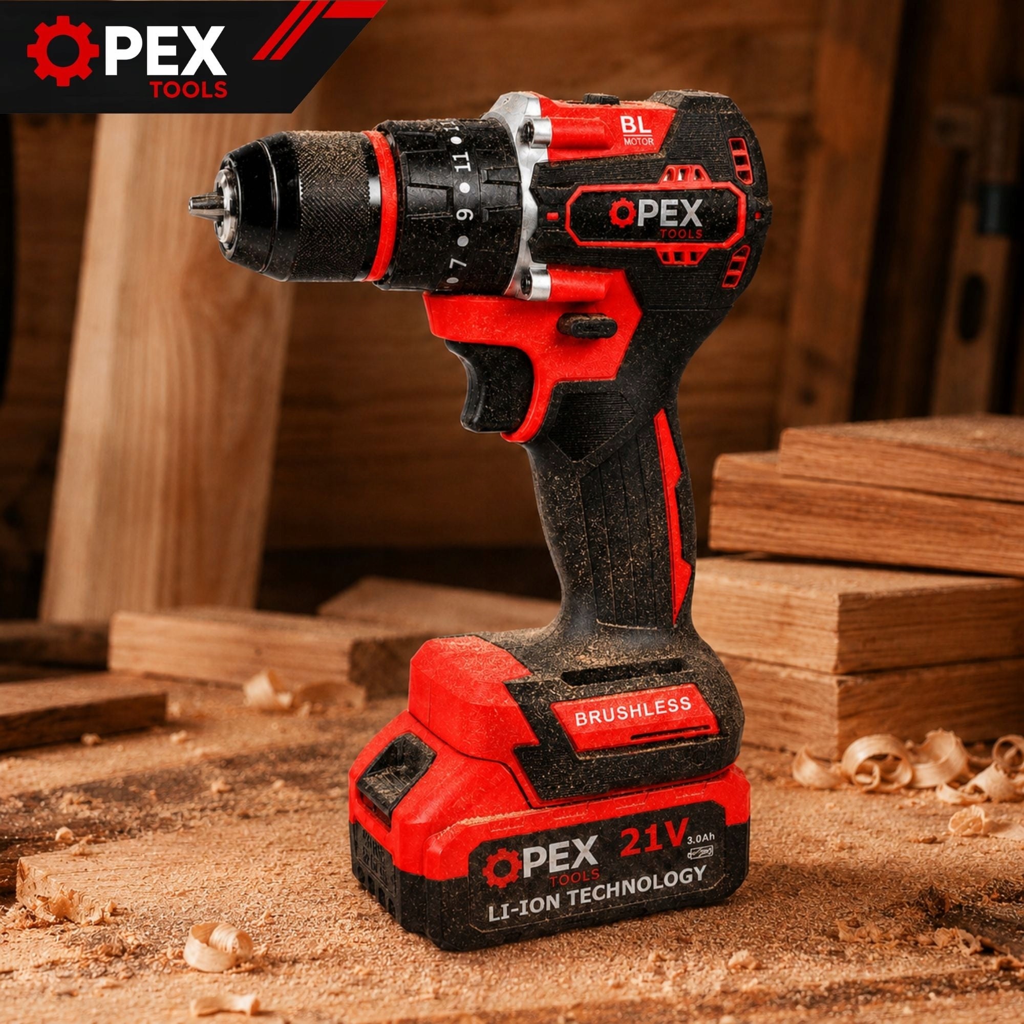 DRILL CORDLESS IMPACT DRIVER BRUSHLESS 2x BATTERY PRO Packaging status original