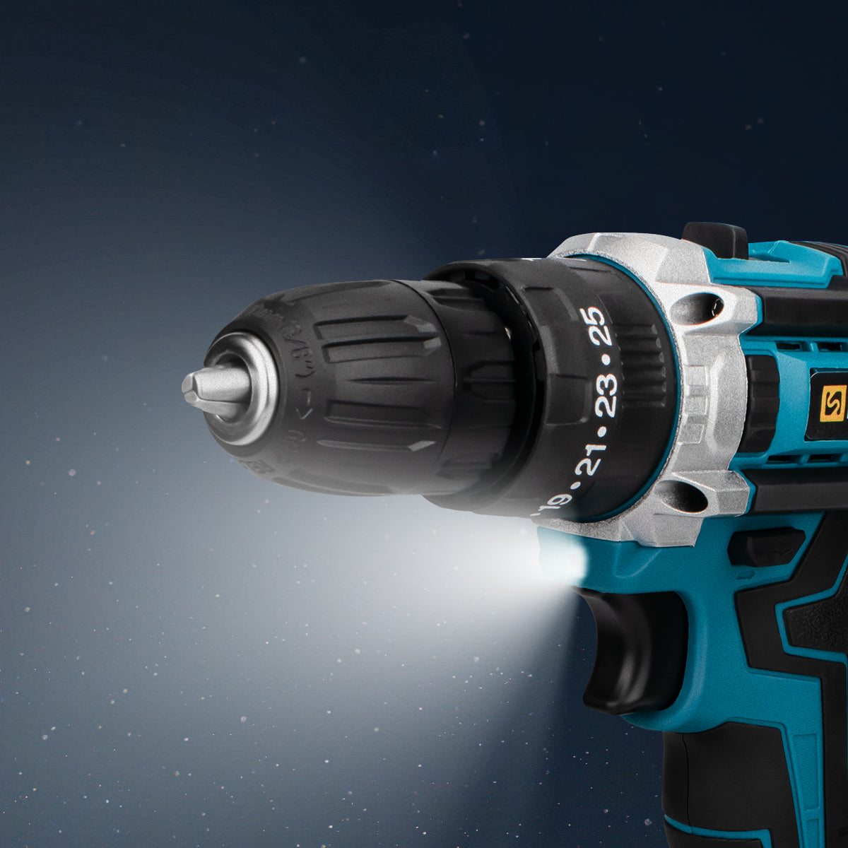 DRILL CORDLESS IMPACT DRIVER DRILL 2xAKU IMPACT SCREWDRIVER 18V Power supply rechargeable battery