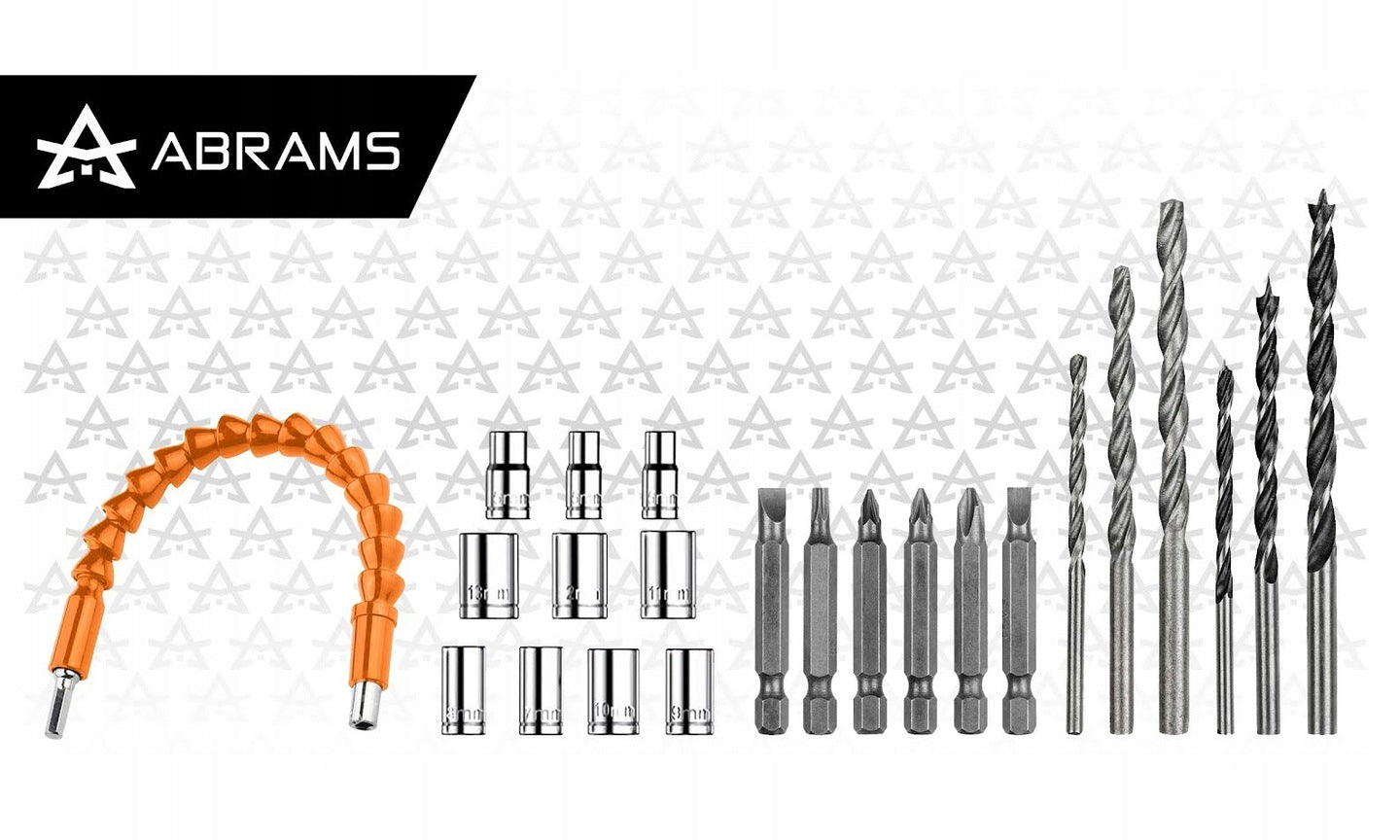 DRILL CORDLESS IMPACT DRIVER SCREWDRIVER AKU SET SUITCASE STRONG Series WIERTARKO WKRĘTARKA AKUMULATOROWA