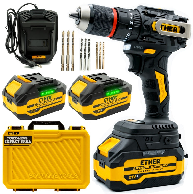 DRILL CORDLESS PROFESSIONAL IMPACT BRUSHLESS 2xAKU