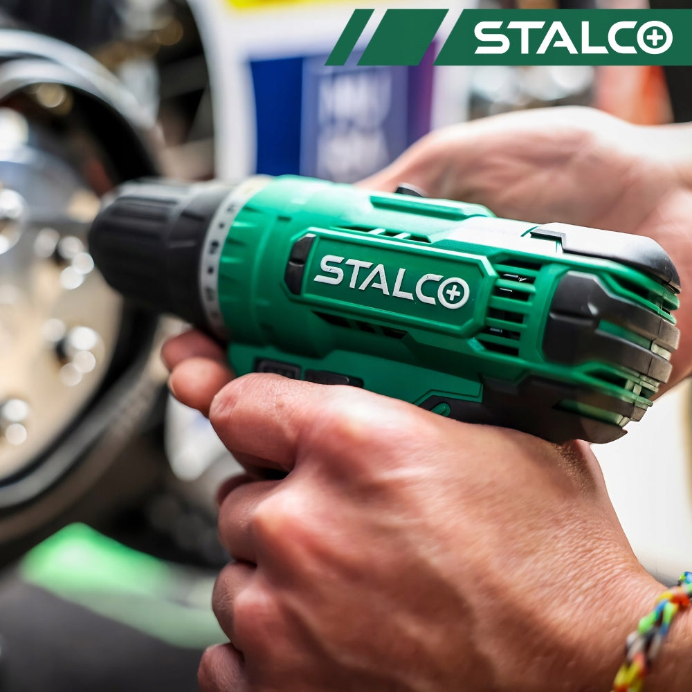 DRILL CORDLESS SCREWDRIVER POWERFUL BATTERY STALCO Manufacturer code S-97108