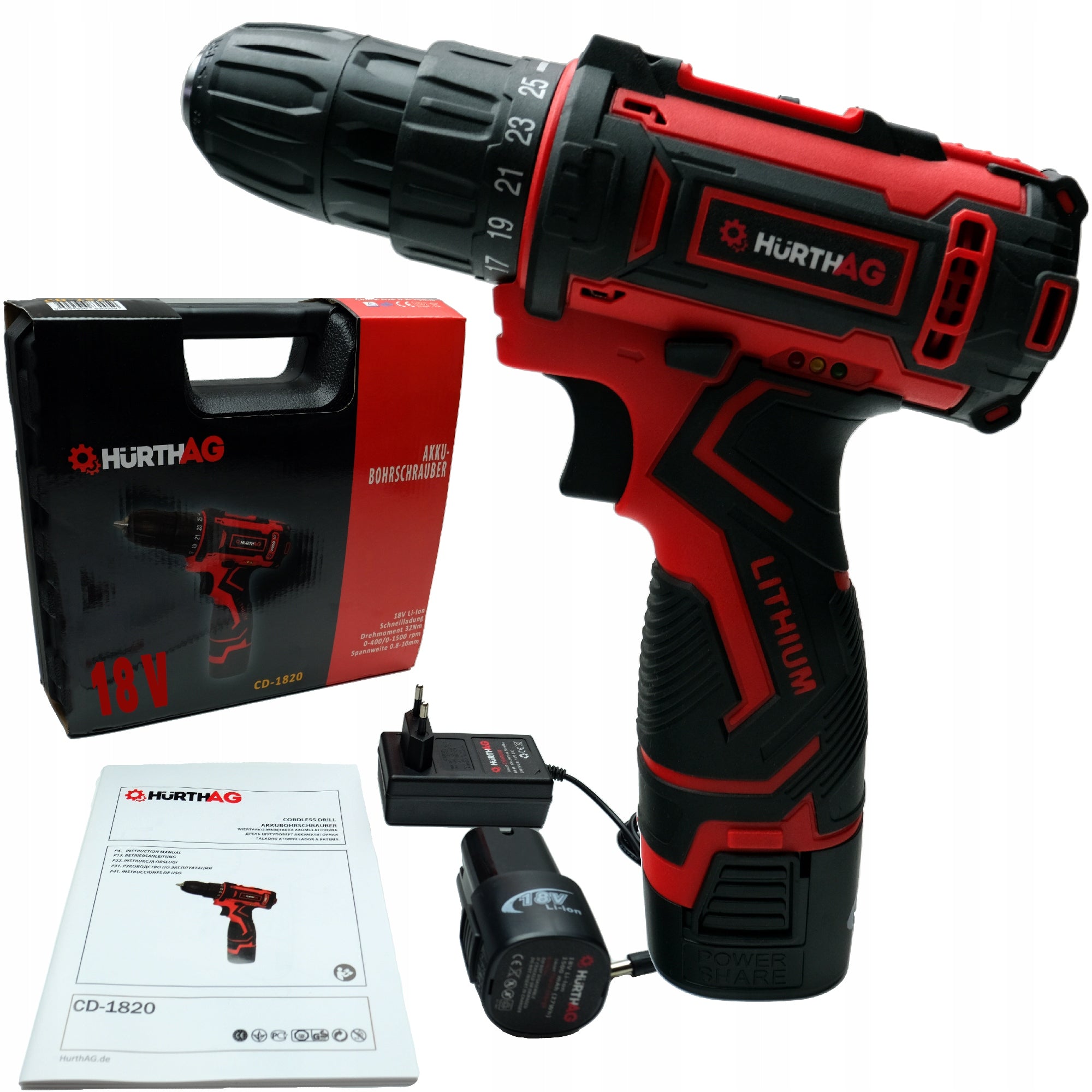DRILL HurthAG BATTERY 2x18v Li-Io