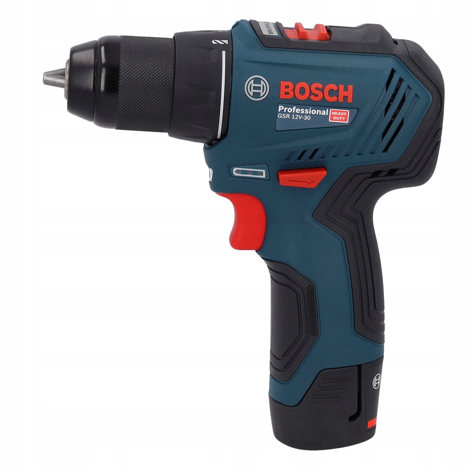 DRILLING MACHINE 2x2Ah + BITS GSR 12V-30 BOSCH 06019G9001 Packaging status original