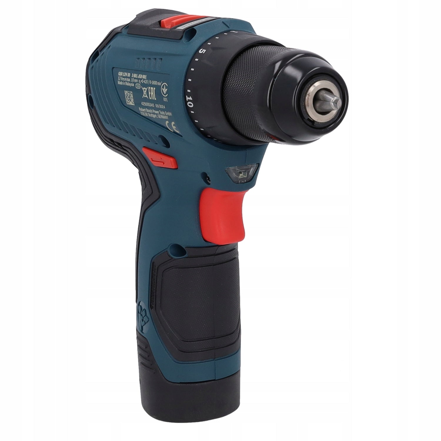 DRILLING MACHINE 2x2Ah + BITS GSR 12V-30 BOSCH 06019G9001 Power supply rechargeable battery