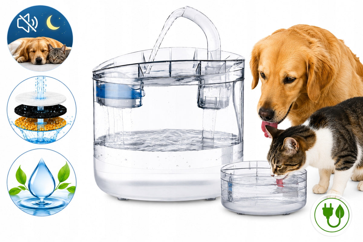 DRINKER AUTOMATIC DRINKER WATER FOUNTAIN FOR CAT DOG 2L BOWL FILTER