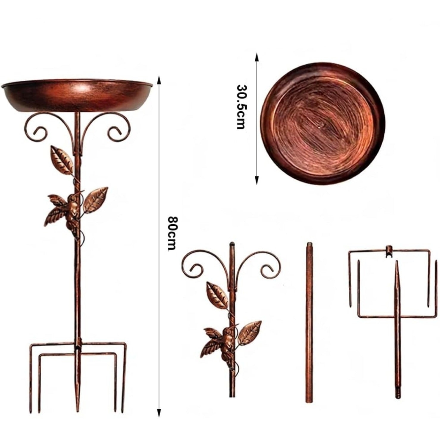 DRINKER BIRD FEEDER STANDING WITH LEG LARGE CAST IRON ORNAMENT FOR GARDEN Manufacturer code ZWI/MW/B-POI03