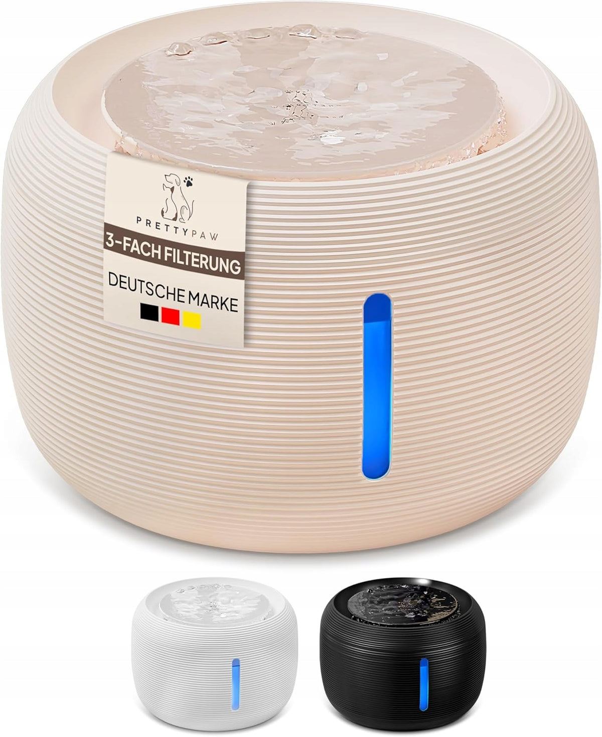 DRINKER FOUNTAIN FOR CAT DOG Pretty Paw 2.5L BEIGE