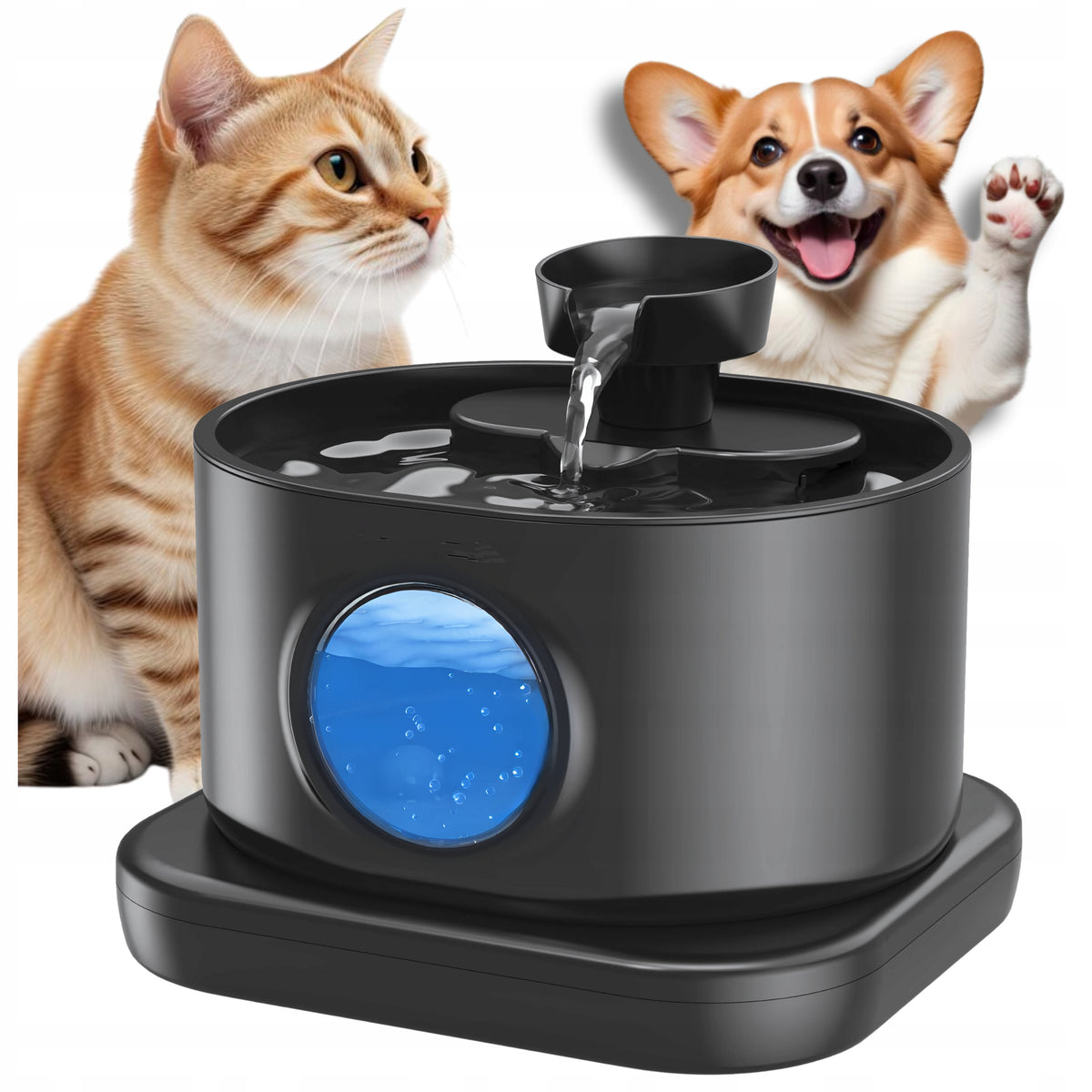 DRINKER WIRELESS DOG CAT FOUNTAIN AUTOMATIC MOTION SENSOR