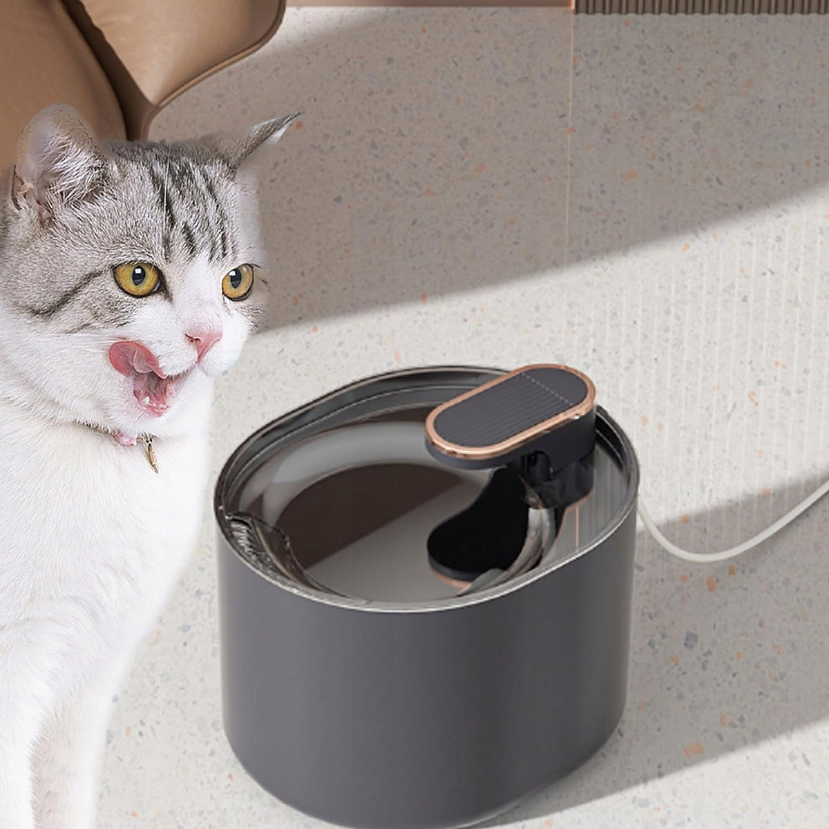 DRINKING FOUNTAIN 3L ULTRA-QUIET BUILT-IN LED LIGHT Packaging status original