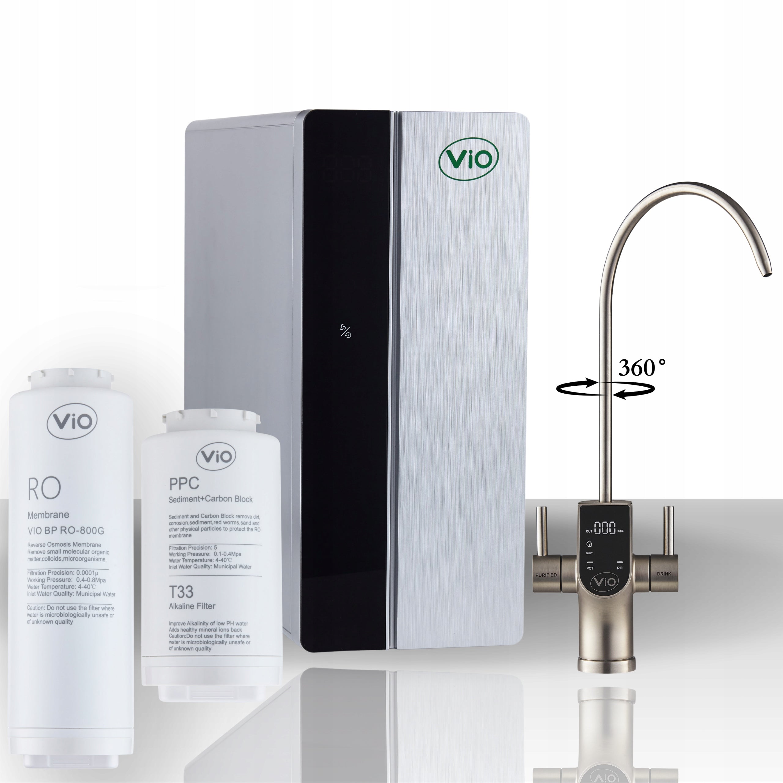 DRINKING WATER FILTRATION SYSTEM ViO BP-D800G WITH SMART-FAUCET – 2,1 l/m