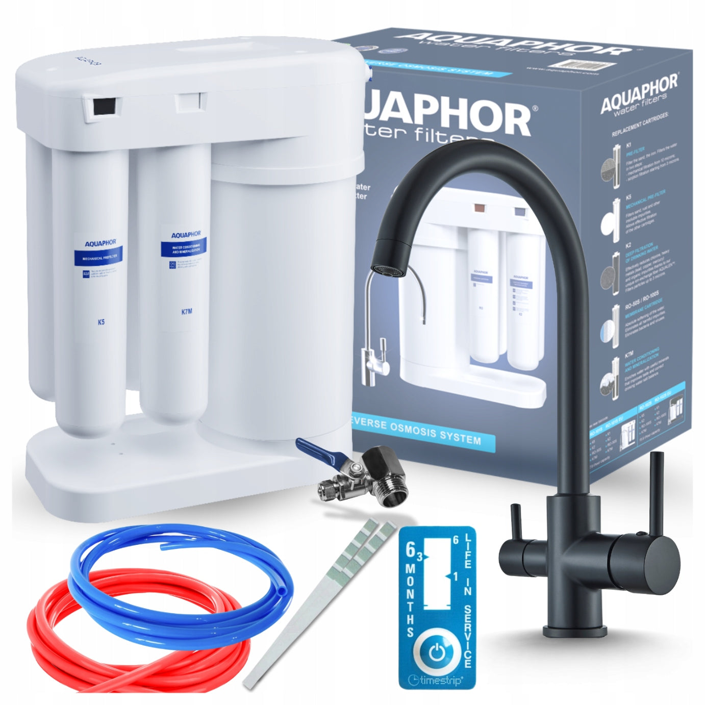 DRINKING WATER KIT REVERSE OSMOSIS FILTER PZH + THREE-WAY BATTERY