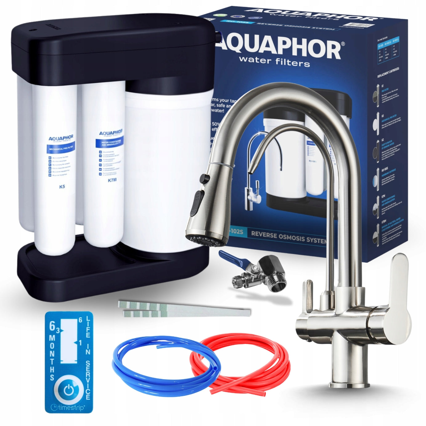 DRINKING WATER TREATMENT REVERSE OSMOSIS UNDER SINK WITH KITCHEN FAUCET