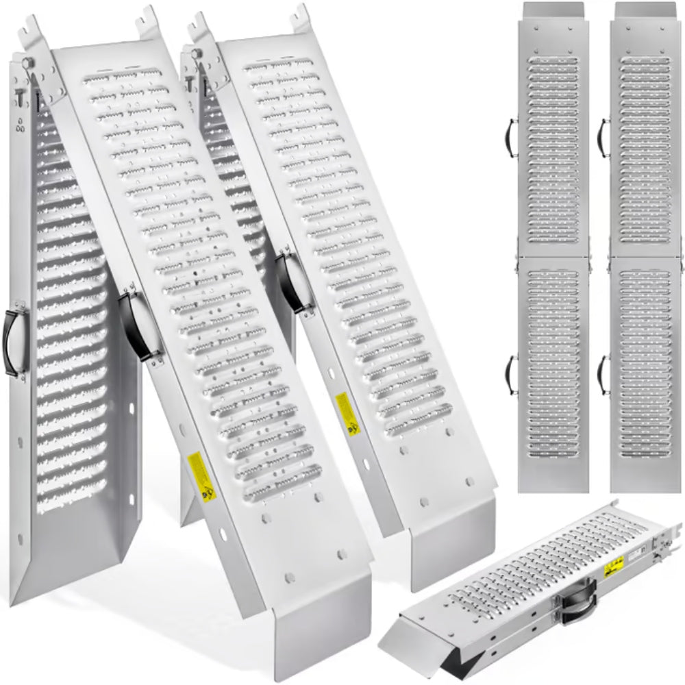 DRIVE raids, folding, set of 2, max 400kg,160cm,silver