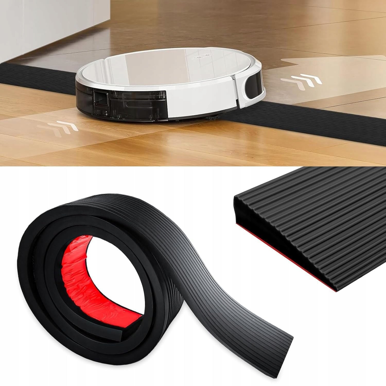 DRIVEWAY THRESHOLD RAMP FOR SELF-ADHESIVE CLEANING ROBOTS 150CM BLACK Brand no brand