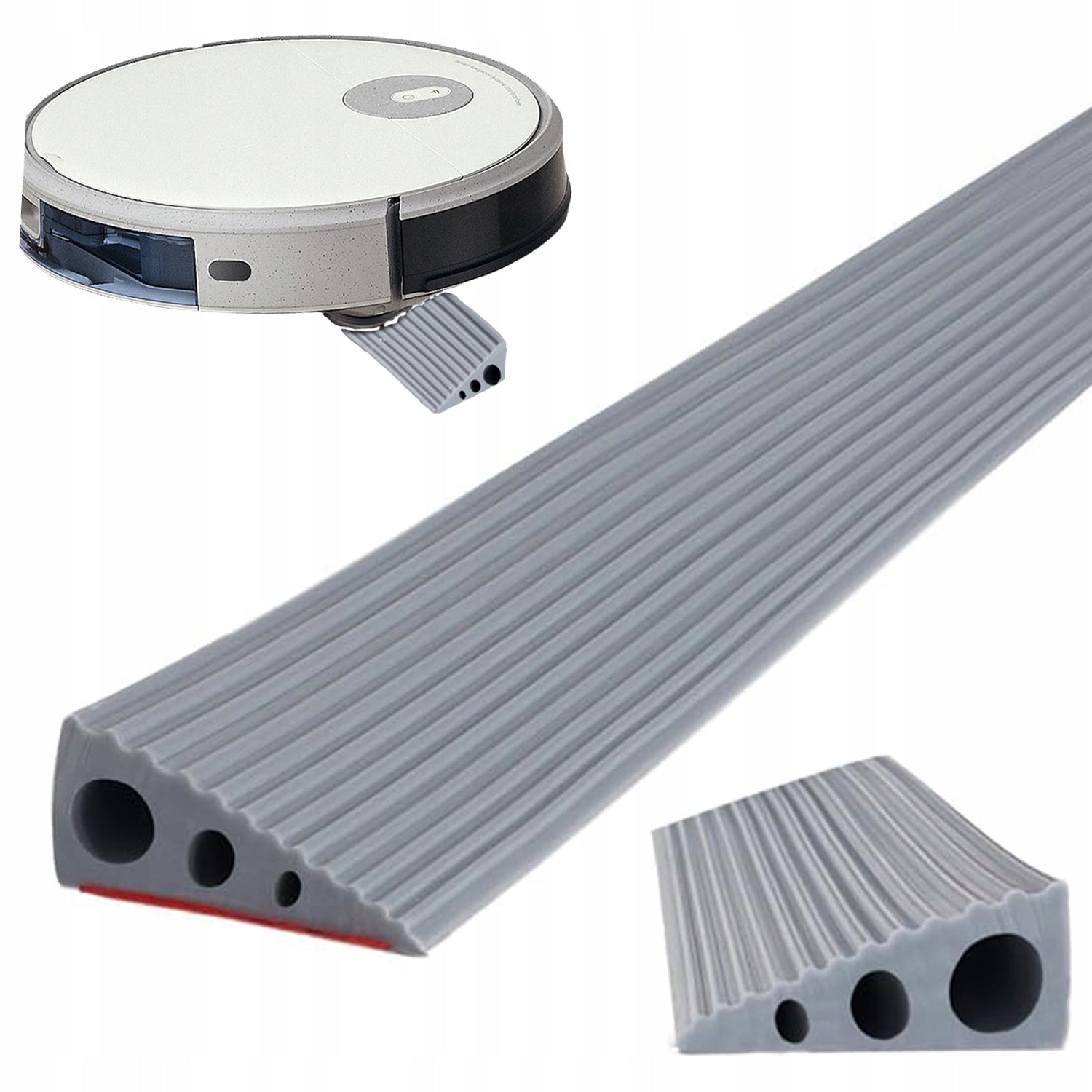 DRIVEWAY THRESHOLD RAMP FOR SELF-ADHESIVE CLEANING ROBOTS 90CM GREY
