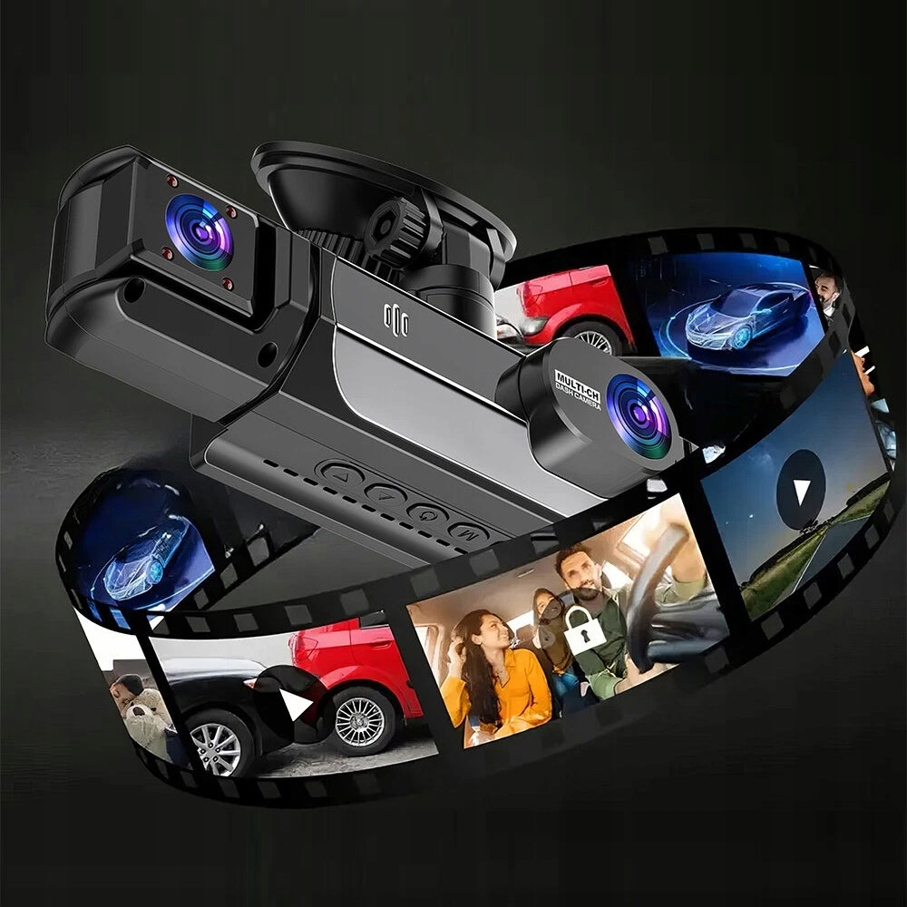 DRIVING RECORDER 3 LENSES WITH 1080P VIDEO AND PARKING MONITORING Brand no brand