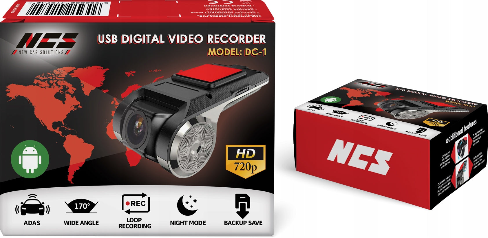 DRIVING RECORDER CAR CAMERA ANDROID ADAS Manufacturer code DC-1