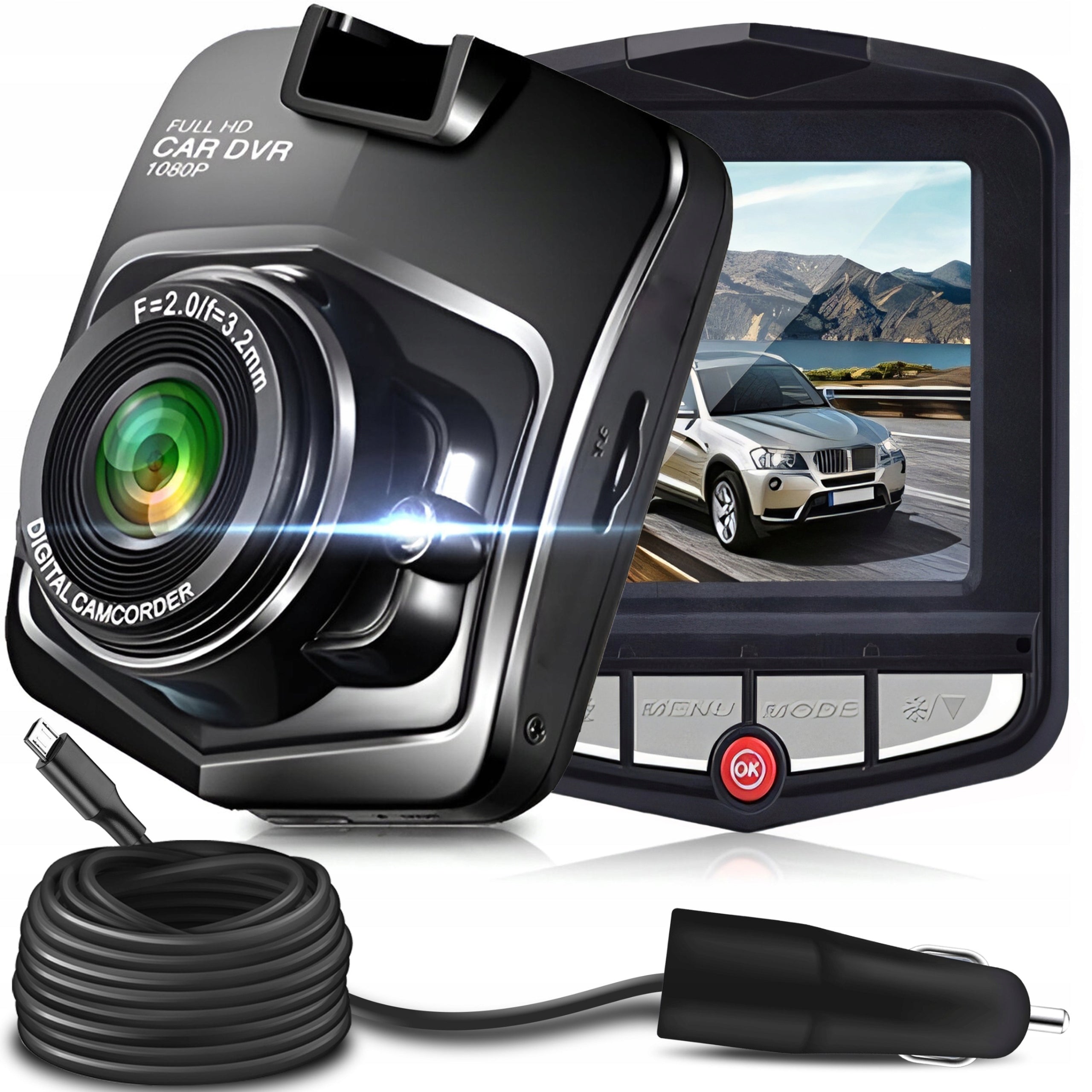 DRIVING RECORDER CAR CAMERA FULL HD 1080p CAMERA SPEAKER MICROPHONE Packaging status original