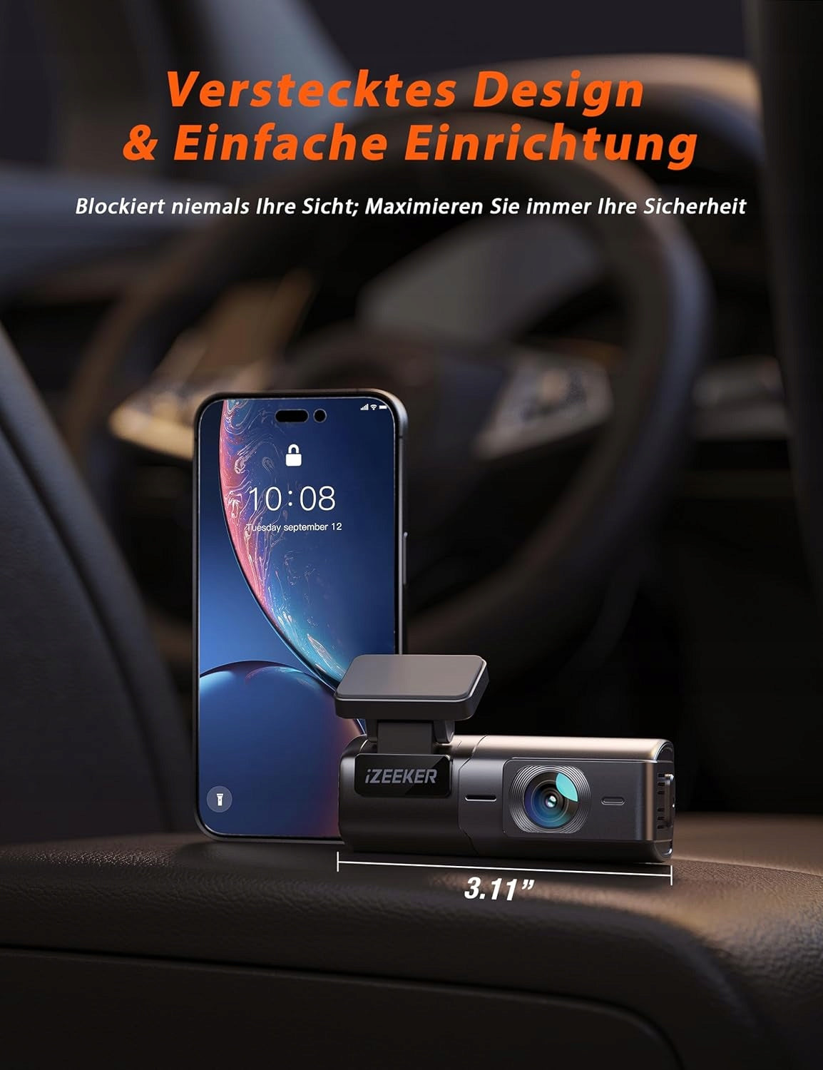 DRIVING RECORDER FULL HD MINI CAR CAMERA 170° HIDDEN NIGHT VISION Packaging status original
