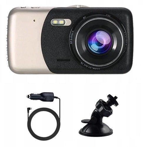 DRIVING RECORDER SLIM REVERSING CAMERA FRONT REAR FULL HD Brand Ten-Tech