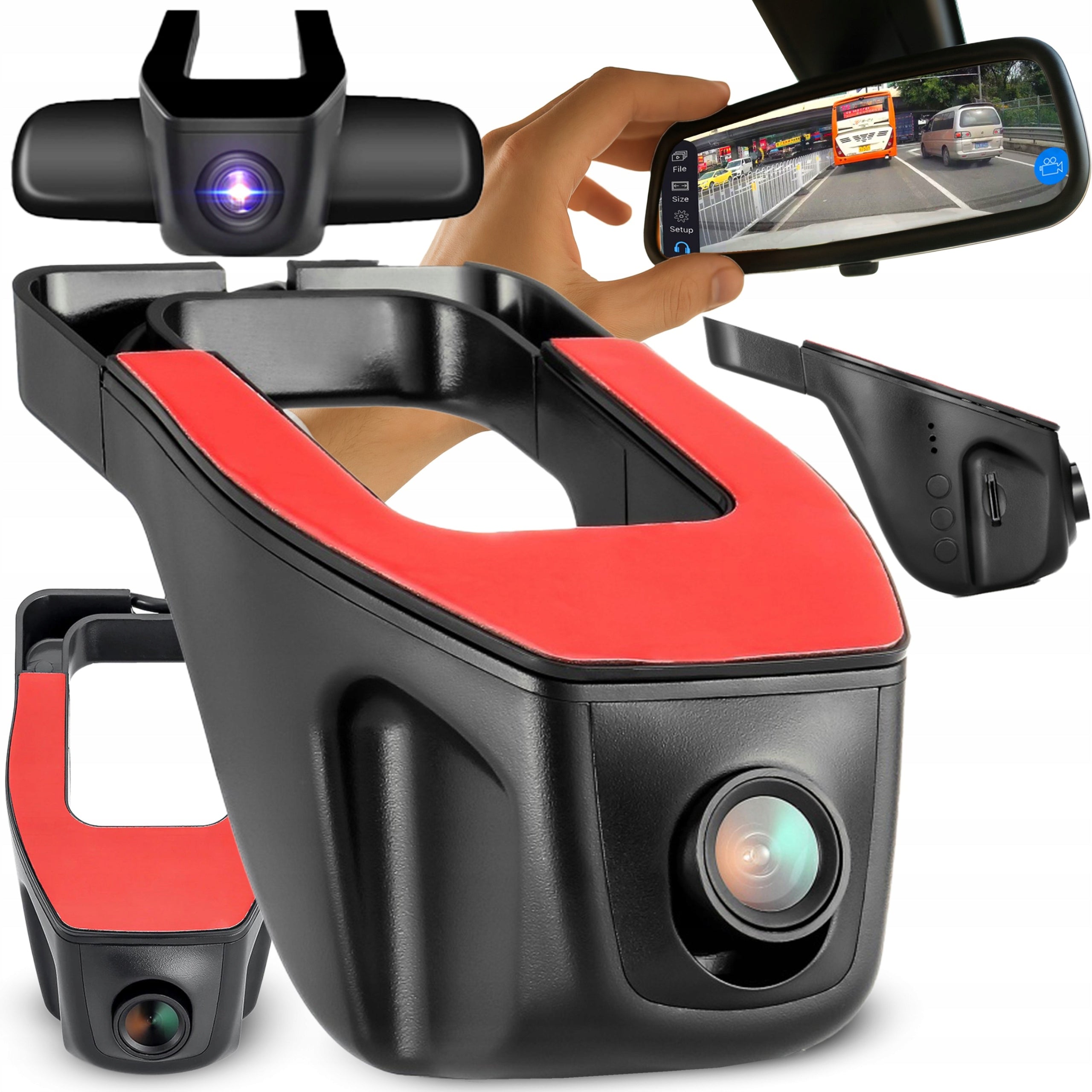 DRIVING VIDEO RECORDER CAR REVERSING CAMERA FULL HD VIDEO FRONT REAR Packaging status original