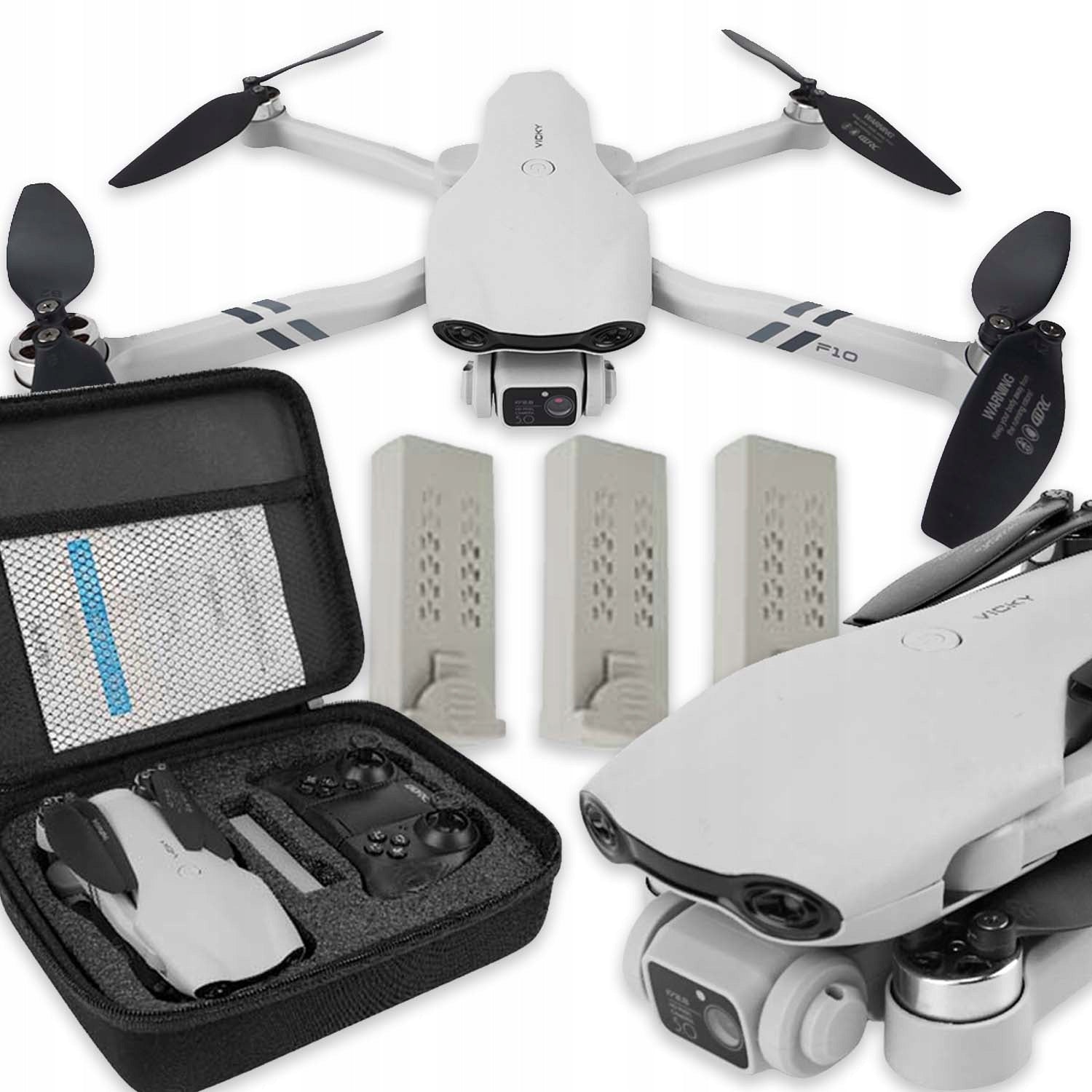 DRONE 2 CAMERAS FOR BEGINNERS REMOTE CONTROLLED APP SUITCASE FREEBIE