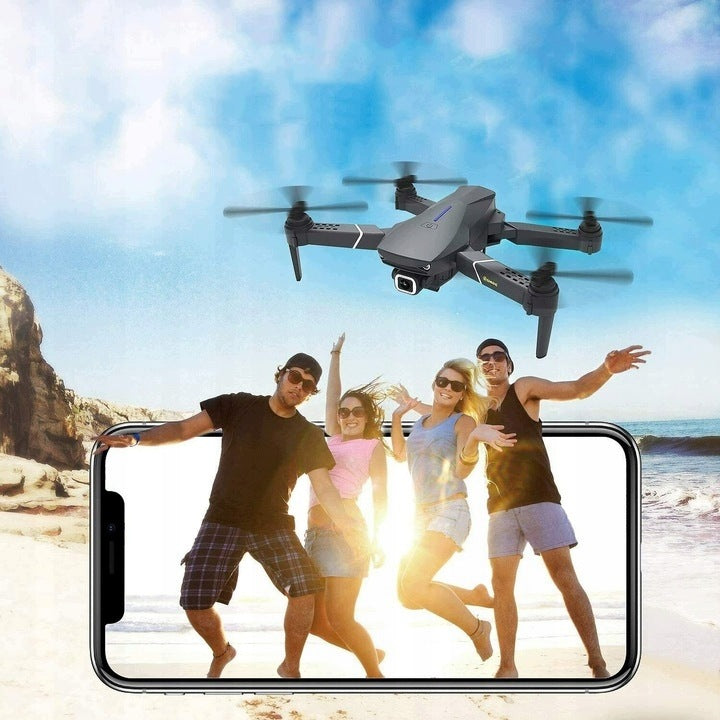 DRONE 4K CAMERA WI FI MOD TRACK FLIGHT HEADLESS MODE BLACK Brand no brand