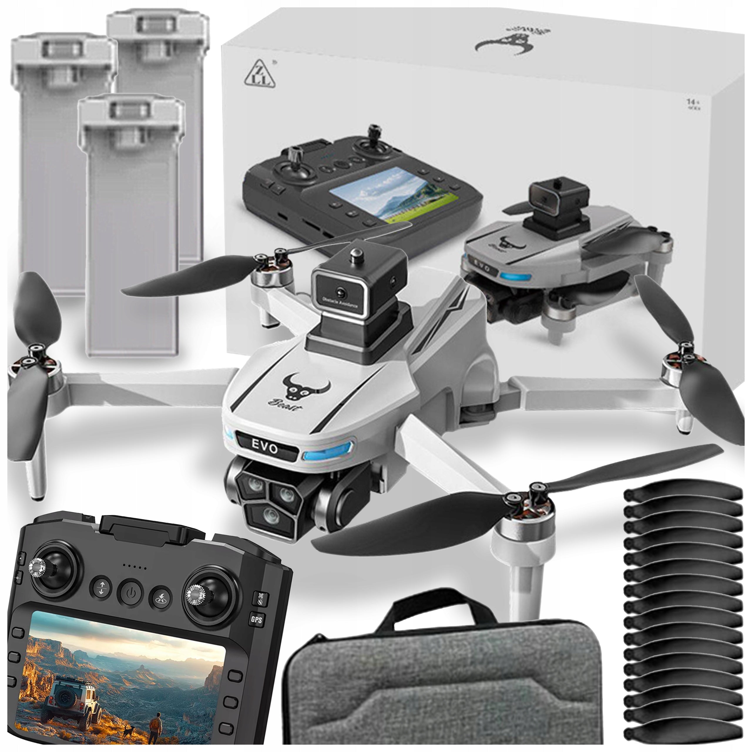 DRONE AVOIDING OBSTACLES CAMERA RANGE 3000m GPS WIFI BRUSHLESS MOTORS