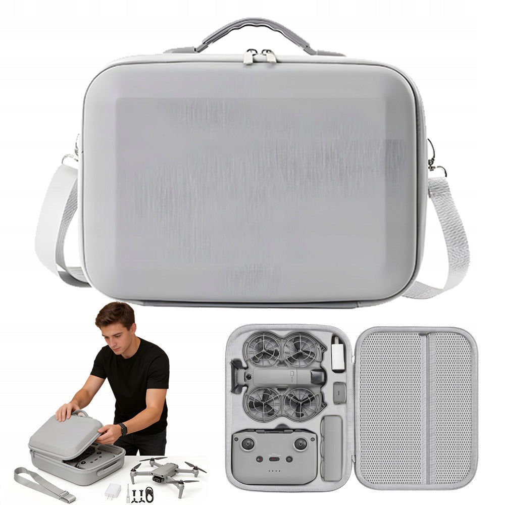 DRONE BAG DJI NEO2 GREY EVA COVER LIGHTWEIGHT HANDY CASE WITH ZIPPER