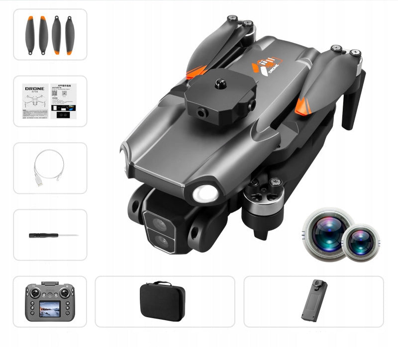 DRONE CONTROLLER WITH LCD 2 cameras TOY 115G WIFI 3x AKU 500m OpticalFlow Manufacturer code S119MAX