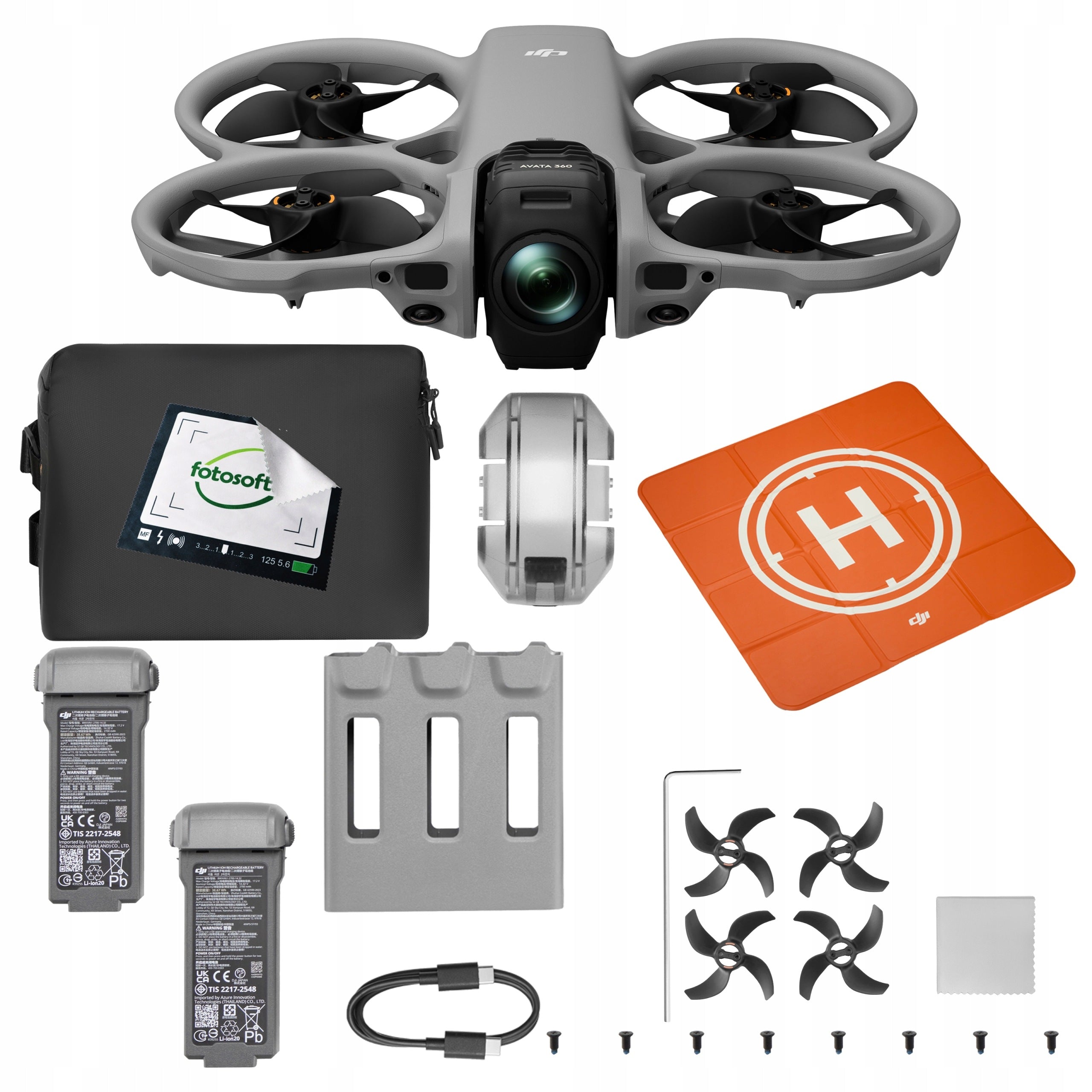 DRONE DJI AVATA 360 FLY MORE COMBO WITHOUT RC 2 CONTROLLER