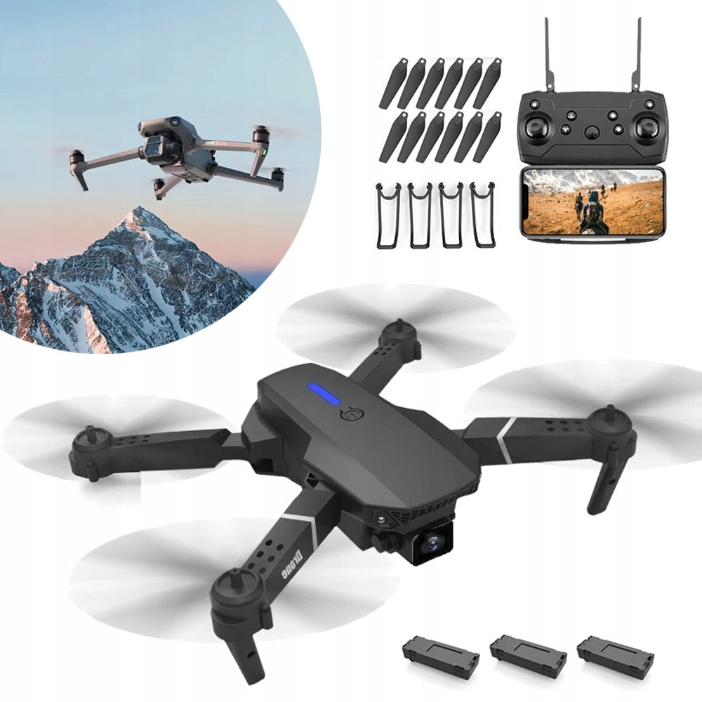 DRONE DUAL CAMERA 4K WIFI BRUSHLESS MOTORS, REMOTE CONTROLLED DRONES