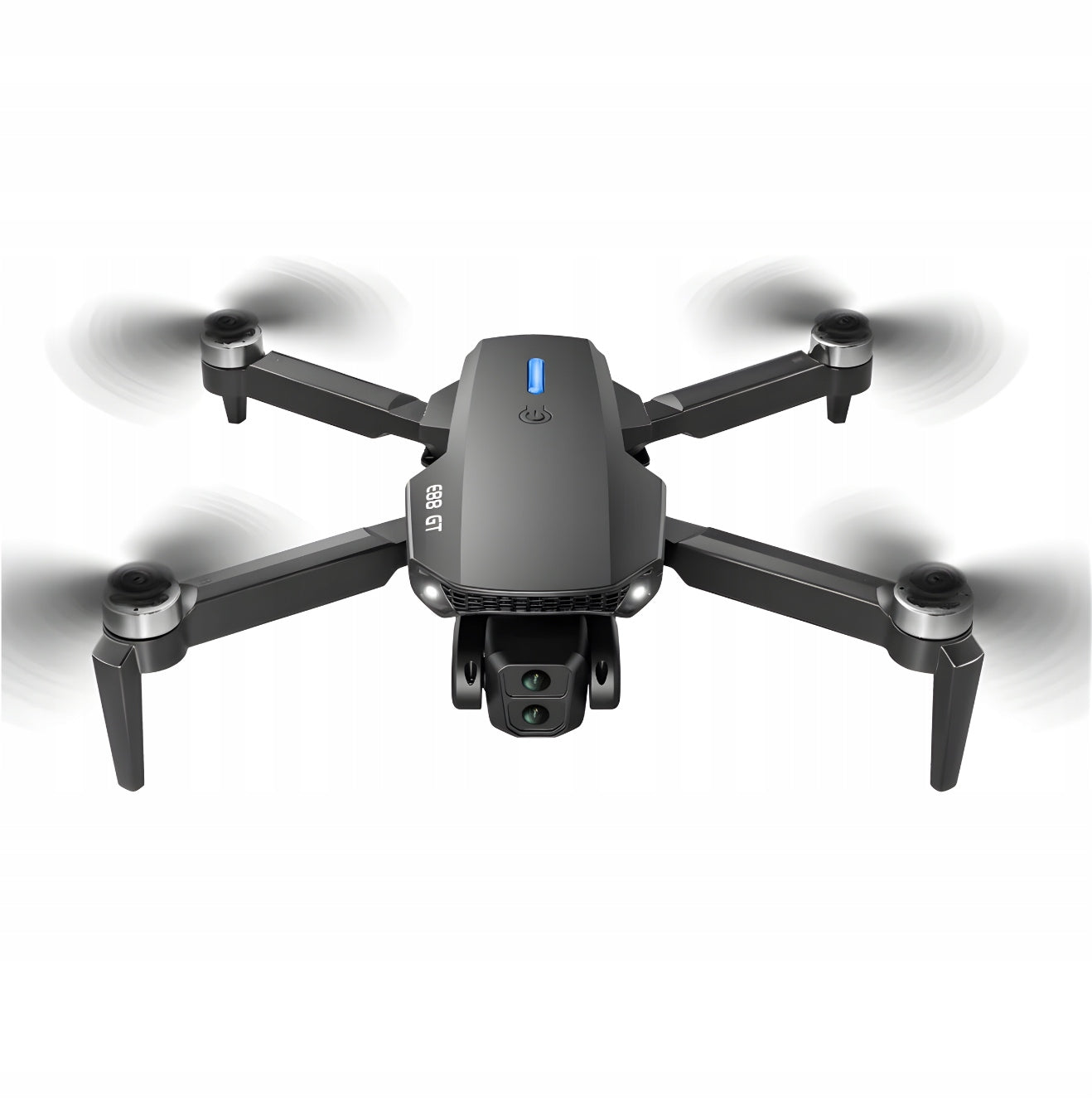 DRONE E88 GT Series BRUSHLESS MOTORS 2 CAMERAS HOVER 3 BATTERIES TOY Packaging status original