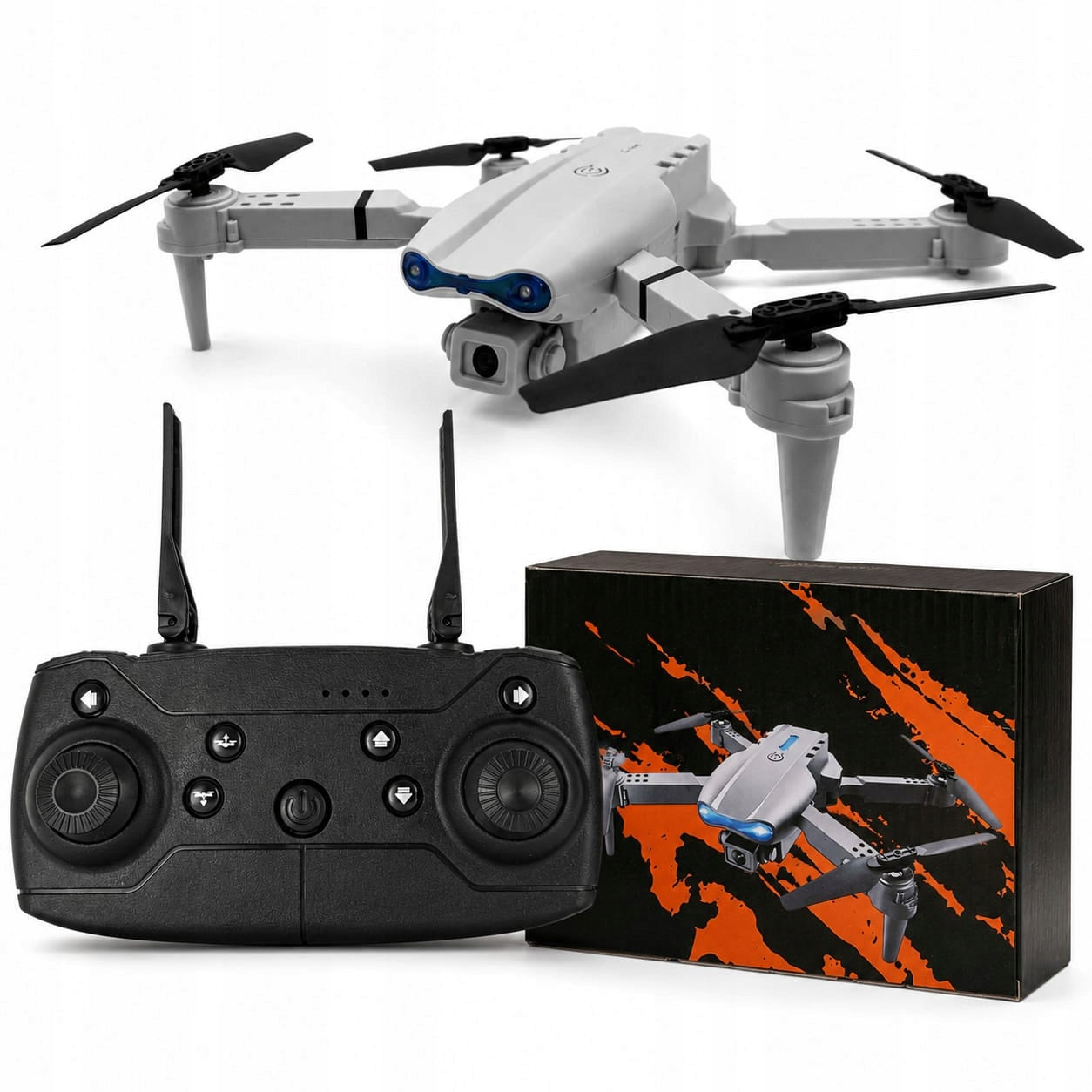 DRONE E88 PRO WiFi CASE GREY 2 CAMERAS 3 BATTERIES SUITCASE GREY