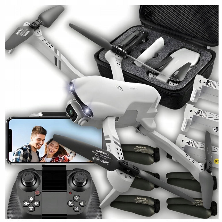 DRONE F10 4K UHD WIFI HD RC 2000M RANGE FPV GPS HOVER LED LIGHT KIT