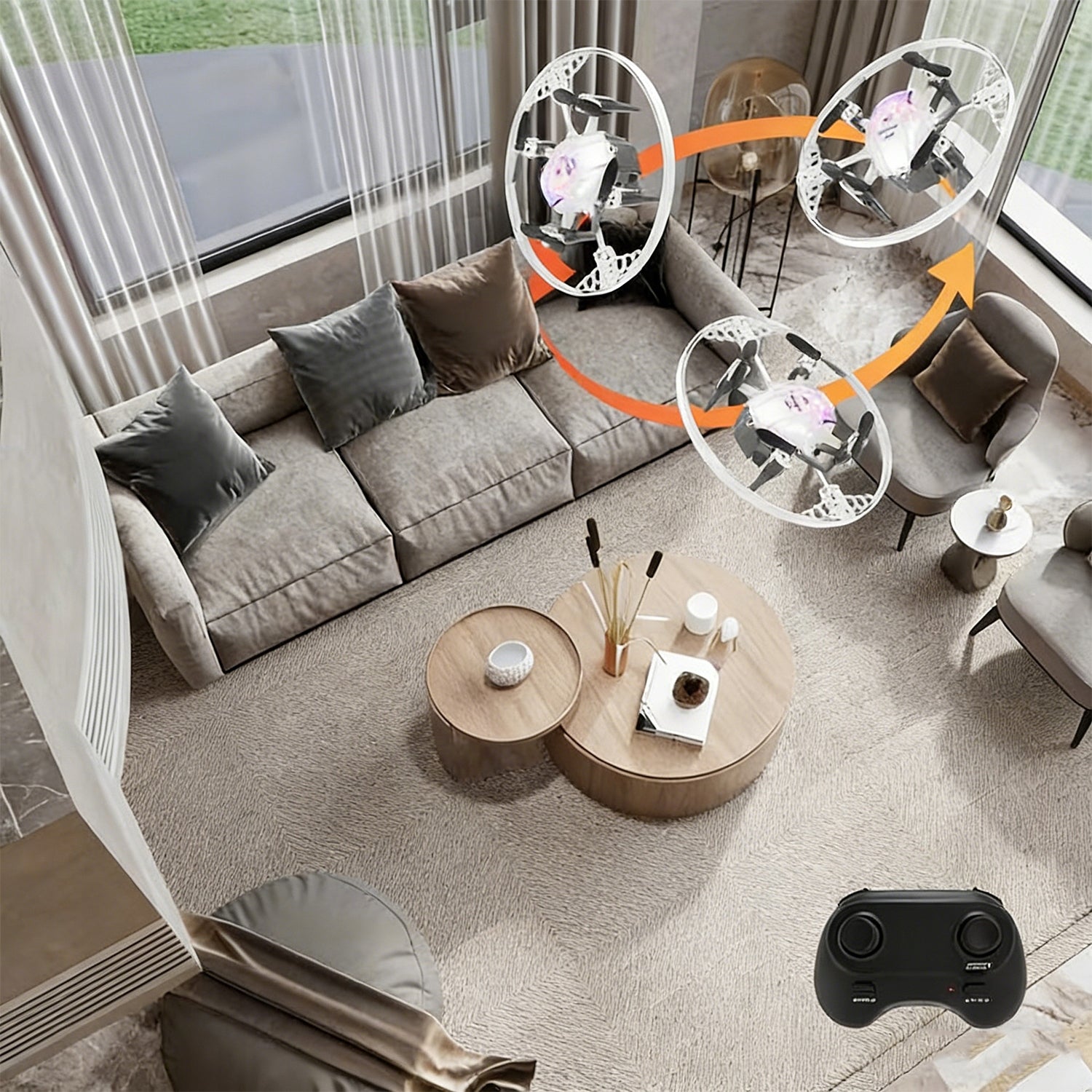 DRONE FOR CHILDREN WITH REMOTE CONTROL LED ACROBATICS AIR STABILIZATION Brand no brand